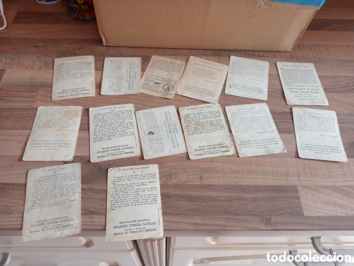 Coleccionismo cromos antiguos: Lote de 35 cromos de chocolates Evaristo Juncosa - Foto 4