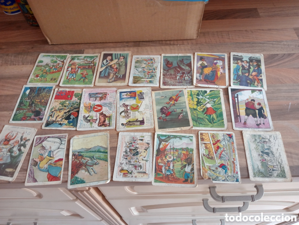 Coleccionismo cromos antiguos: Lote de 35 cromos de chocolates Evaristo Juncosa - Foto 1