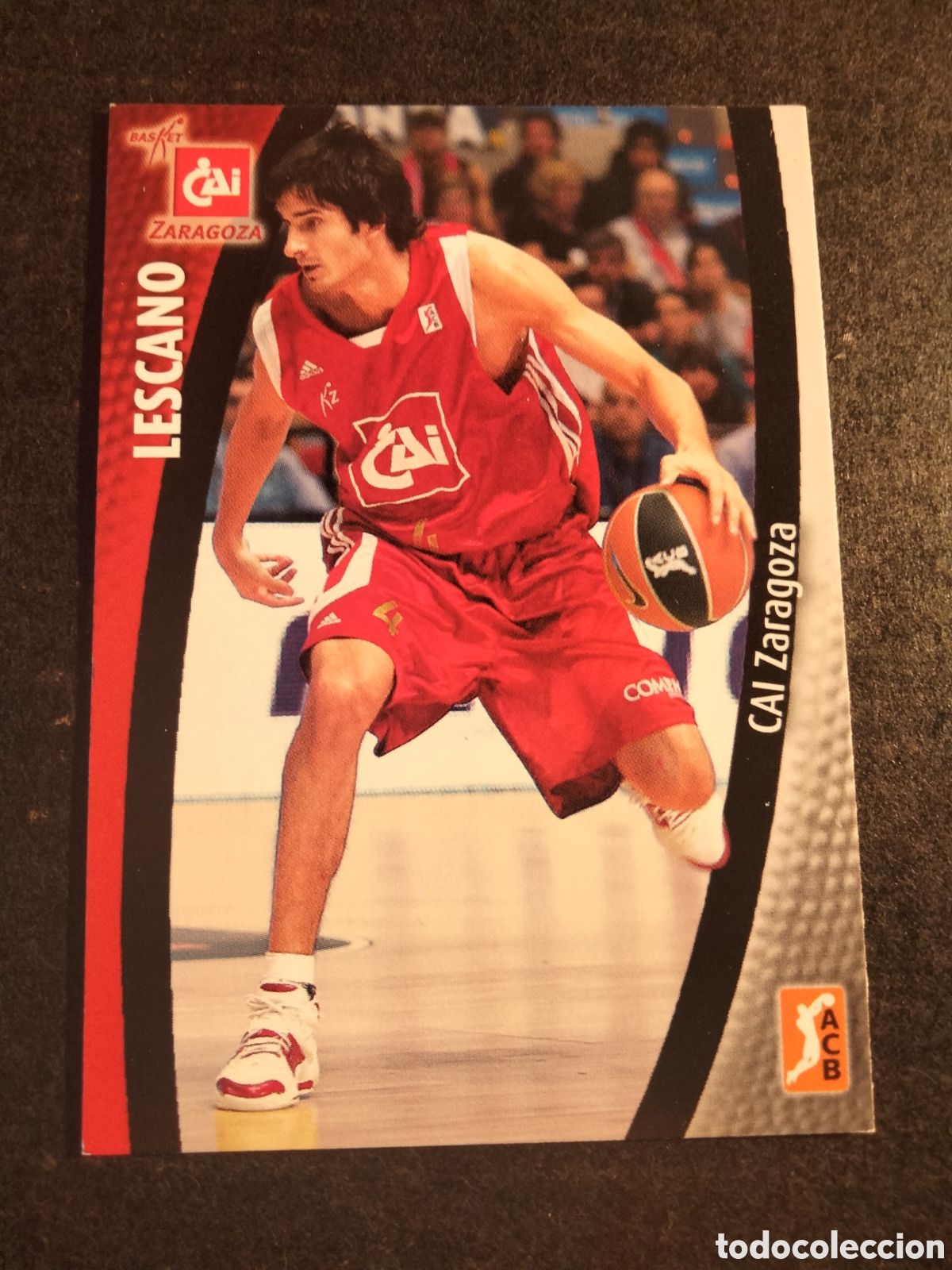 Collectionnisme Cartes &agrave; collectionner anciennes: LESCANO # 44 CAI ZARAGOZA BALONCESTO ACB 2008/09 PANINI