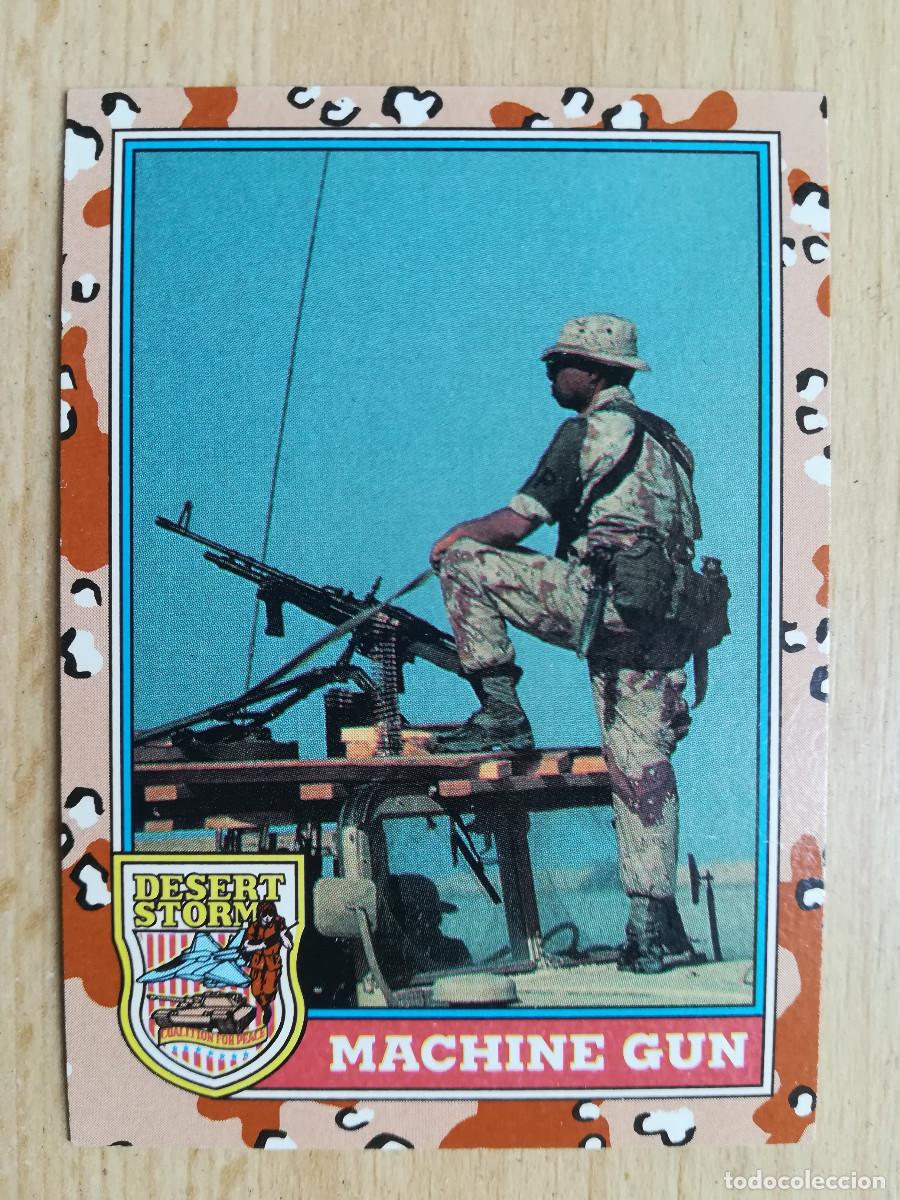 Coleccionismo cromos antiguos: Desert Storm 2nd Series N&ordm; 95. Machine Gun. - Foto 1