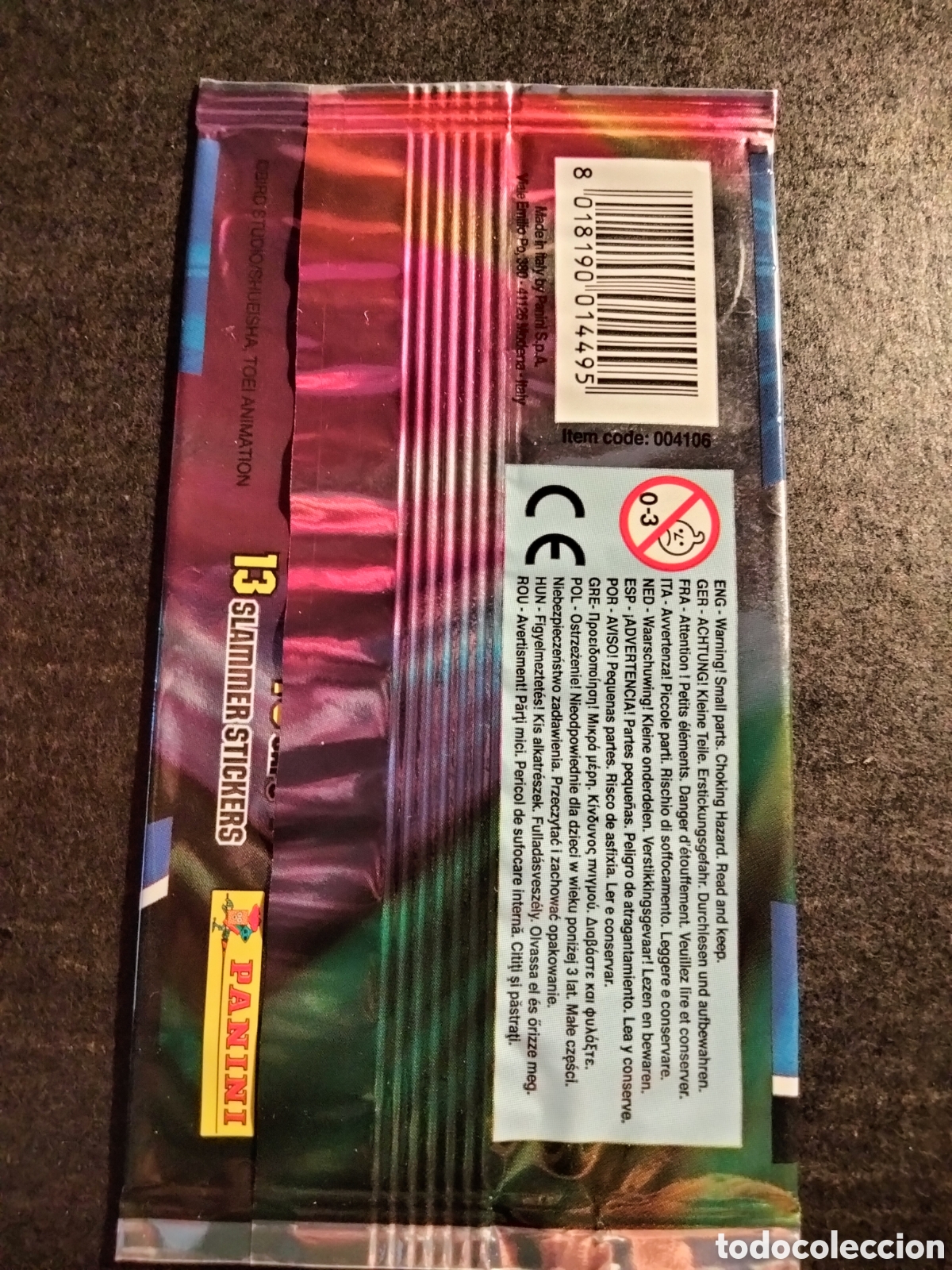 Coleccionismo cromos antiguos: SOBRE VAC&Iacute;O DRAGON BALL SUPER CAPS PANINI - Foto 2