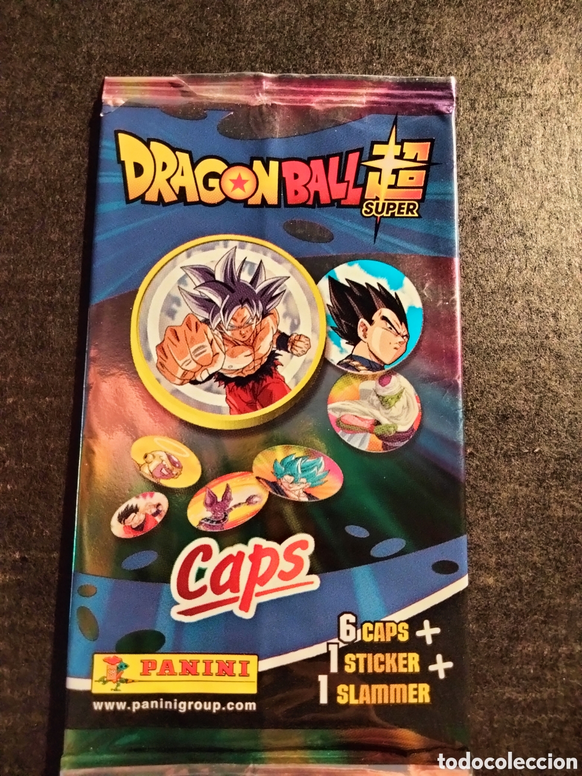 Coleccionismo cromos antiguos: SOBRE VAC&Iacute;O DRAGON BALL SUPER CAPS PANINI - Foto 1