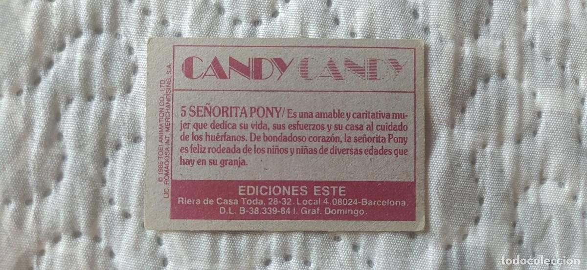 Coleccionismo cromos antiguos: CANDY CANDY CROMO N&deg;5 EDICIONES ESTE - Foto 2