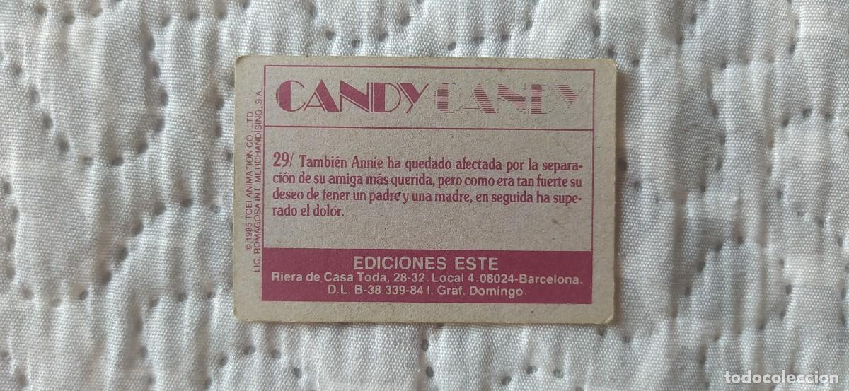 Coleccionismo cromos antiguos: CANDY CANDY CROMO N&deg;29 EDICIONES ESTE - Foto 2