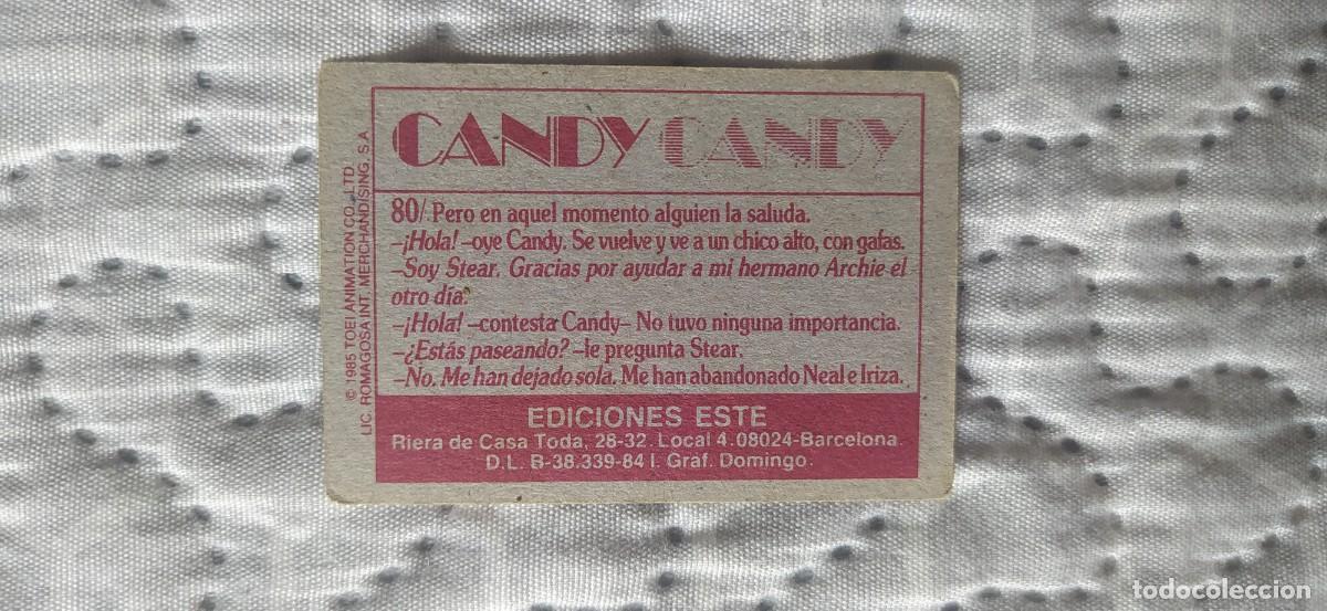 Coleccionismo cromos antiguos: CANDY CANDY CROMO N&deg;80 EDICIONES ESTE - Foto 2