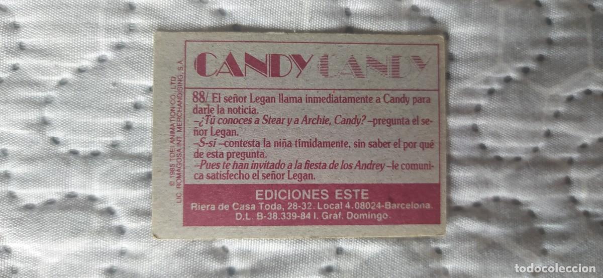 Coleccionismo cromos antiguos: CANDY CANDY CROMO N&deg;88 EDICIONES ESTE - Foto 2