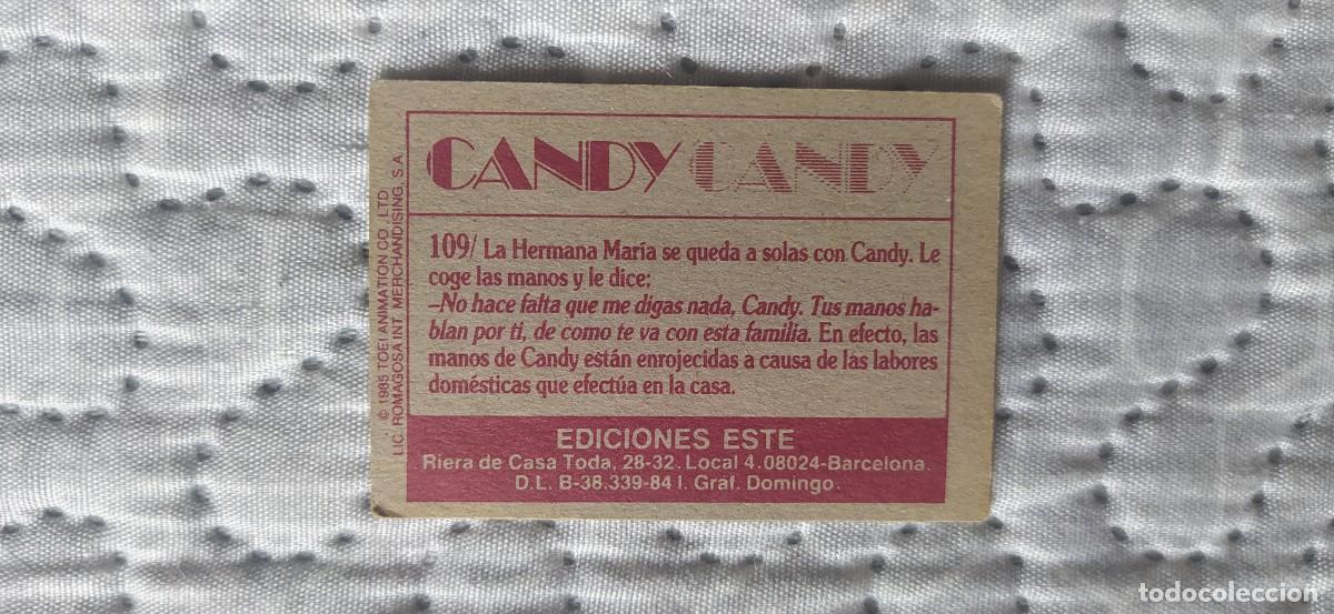Coleccionismo cromos antiguos: CANDY CANDY CROMO N&deg;109 EDICIONES ESTE - Foto 2