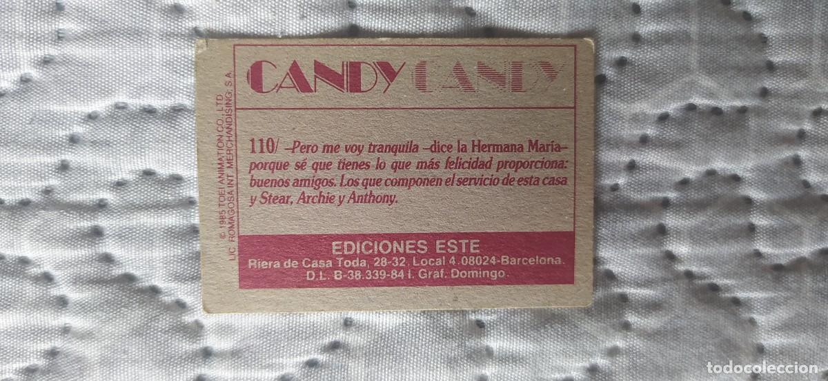 Coleccionismo cromos antiguos: CANDY CANDY CROMO N&deg;110 EDICIONES ESTE - Foto 2