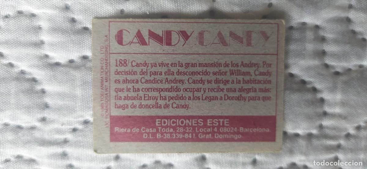 Coleccionismo cromos antiguos: CANDY CANDY CROMO N&deg;188 EDICIONES ESTE - Foto 2