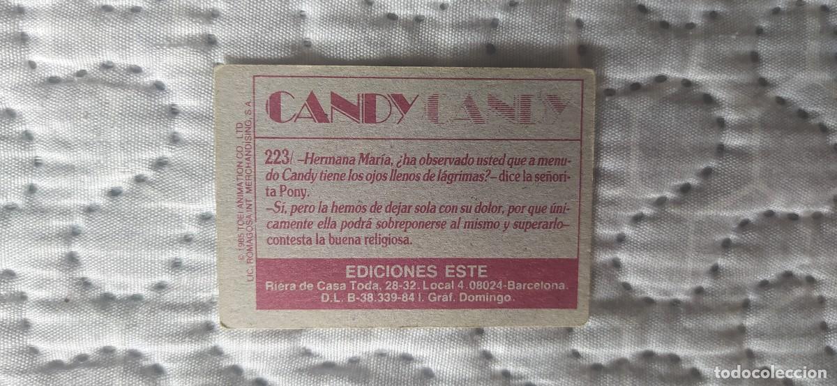 Coleccionismo cromos antiguos: CANDY CANDY CROMO N&deg;223 EDICIONES ESTE - Foto 2