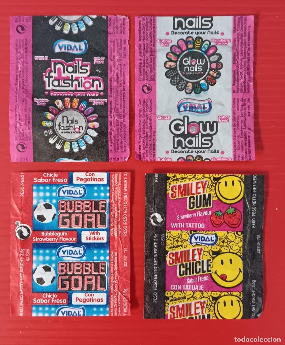 Coleccionismo cromos antiguos: lote de envoltorios de chicle vidal - Foto 1