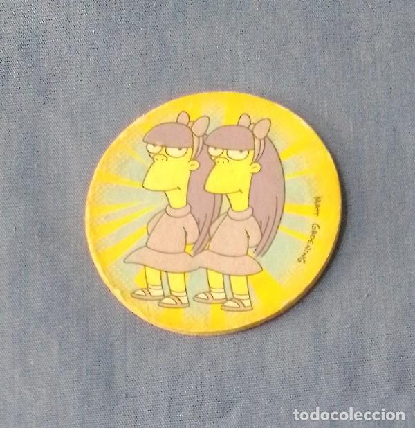 Coleccionismo cromos antiguos: Tazo n&ordm; 91 Mait Groeding the Simpsons - Foto 1