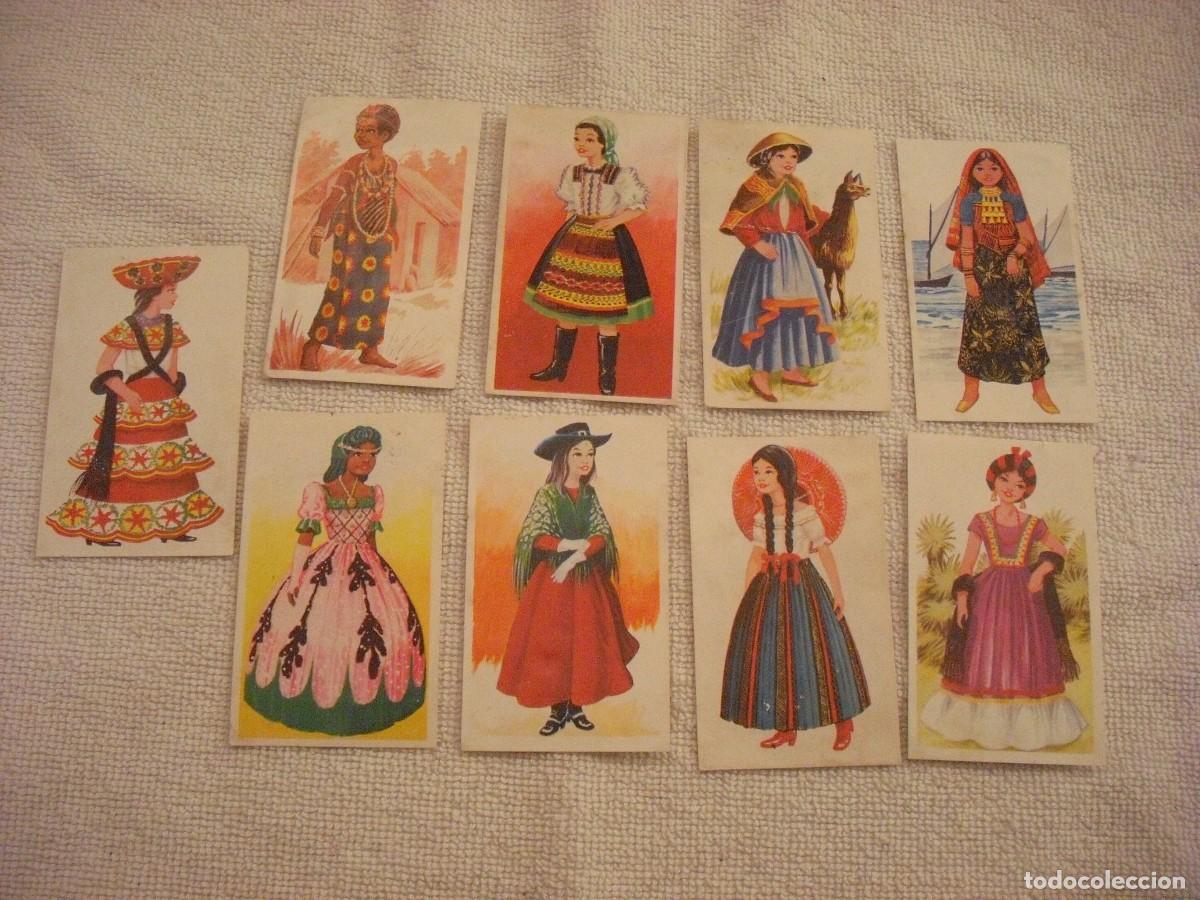 Coleccionismo cromos antiguos: TRAJES TIPICOS. LOTE DE 9 CROMOS - Foto 1