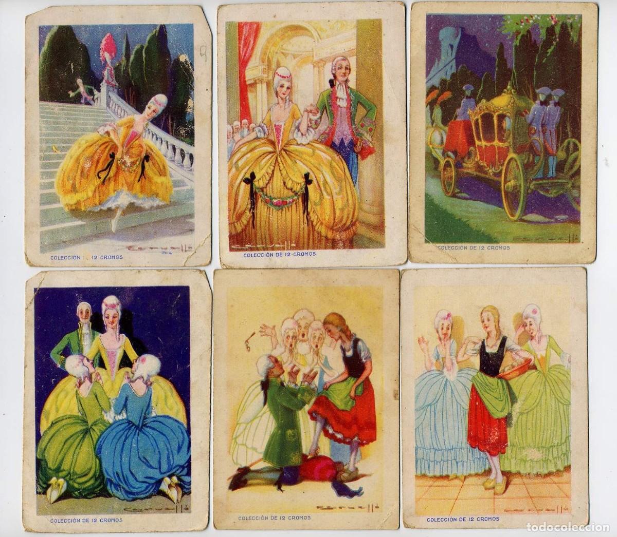 Coleccionismo cromos antiguos: 12 Cromos CENICIENTA. EVARISTO JUNCOSA. COMPLETA - Foto 5