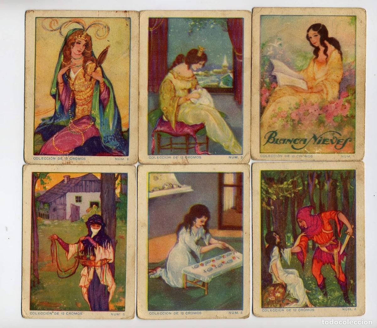 Coleccionismo cromos antiguos: 12 Cromos BLANCANIEVES. EVARISTO JUNCOSA. COMPLETA - Foto 2