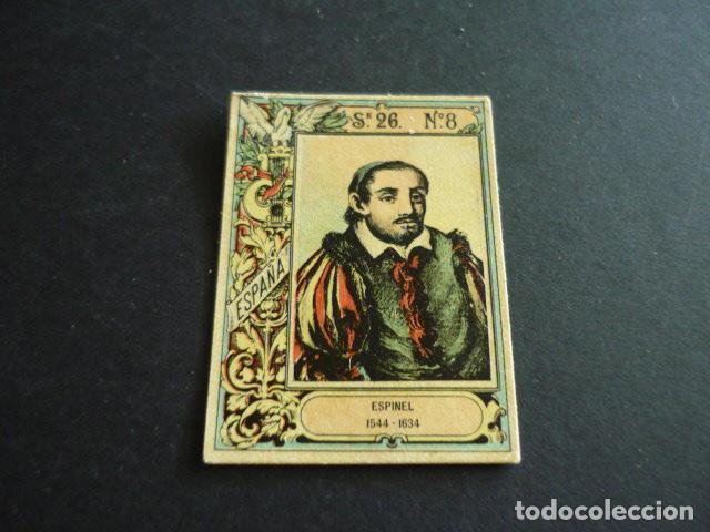 Sammeln alte Sammelbilder: ESPINEL MUSICO CROMO CAJA DE CERILLAS SIGLO XIX