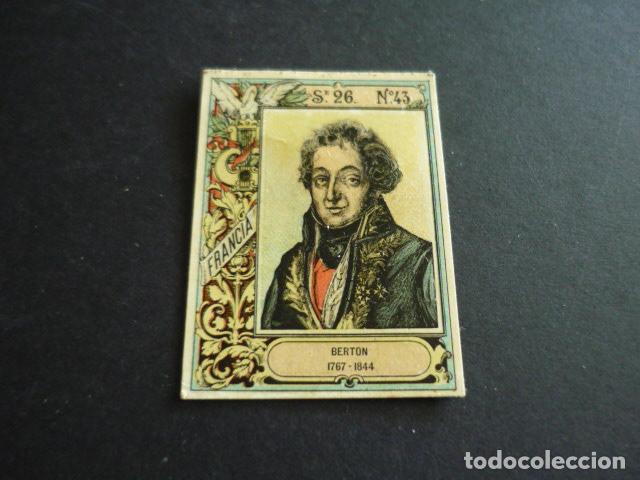 Sammeln alte Sammelbilder: BERTON MUSICO CROMO CAJA DE CERILLAS SIGLO XIX