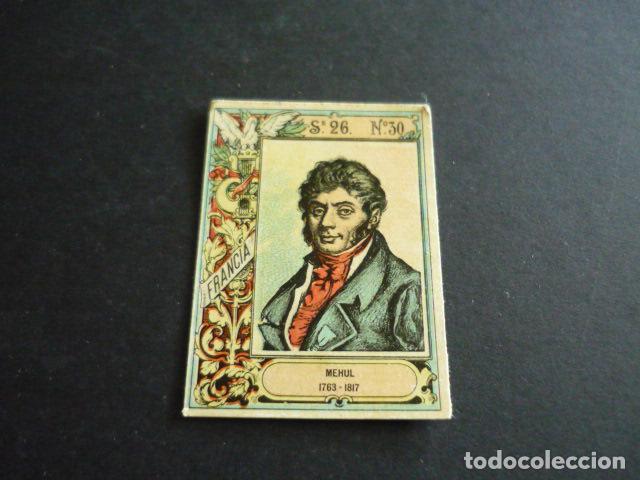 Coleccionismo cromos antiguos: MEHUL MUSICO CROMO CAJA DE CERILLAS SIGLO XIX