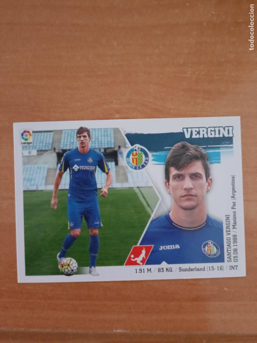 Coleccionismo cromos antiguos: vergini coloca 2015 16