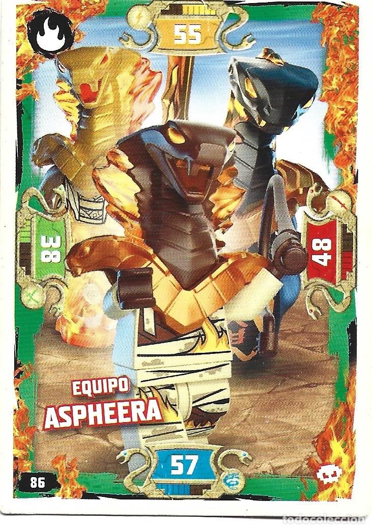 Colecionismo Cromos antigos: CROMO DE EQUIPO ASPHAERA DE LEGO NINJA GA DEL A&Ntilde;O 2020