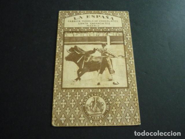 Collectionnisme Cartes &agrave; collectionner anciennes: CHOCOLATES LA ESPA&Ntilde;A NAIPE CON ESCENA TAURINA