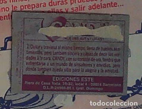 Coleccionismo cromos antiguos: MI DULCE CANDY CANDY NUEVAS AVENTURAS EDICIONES ESTE CROMO 1 - Foto 2