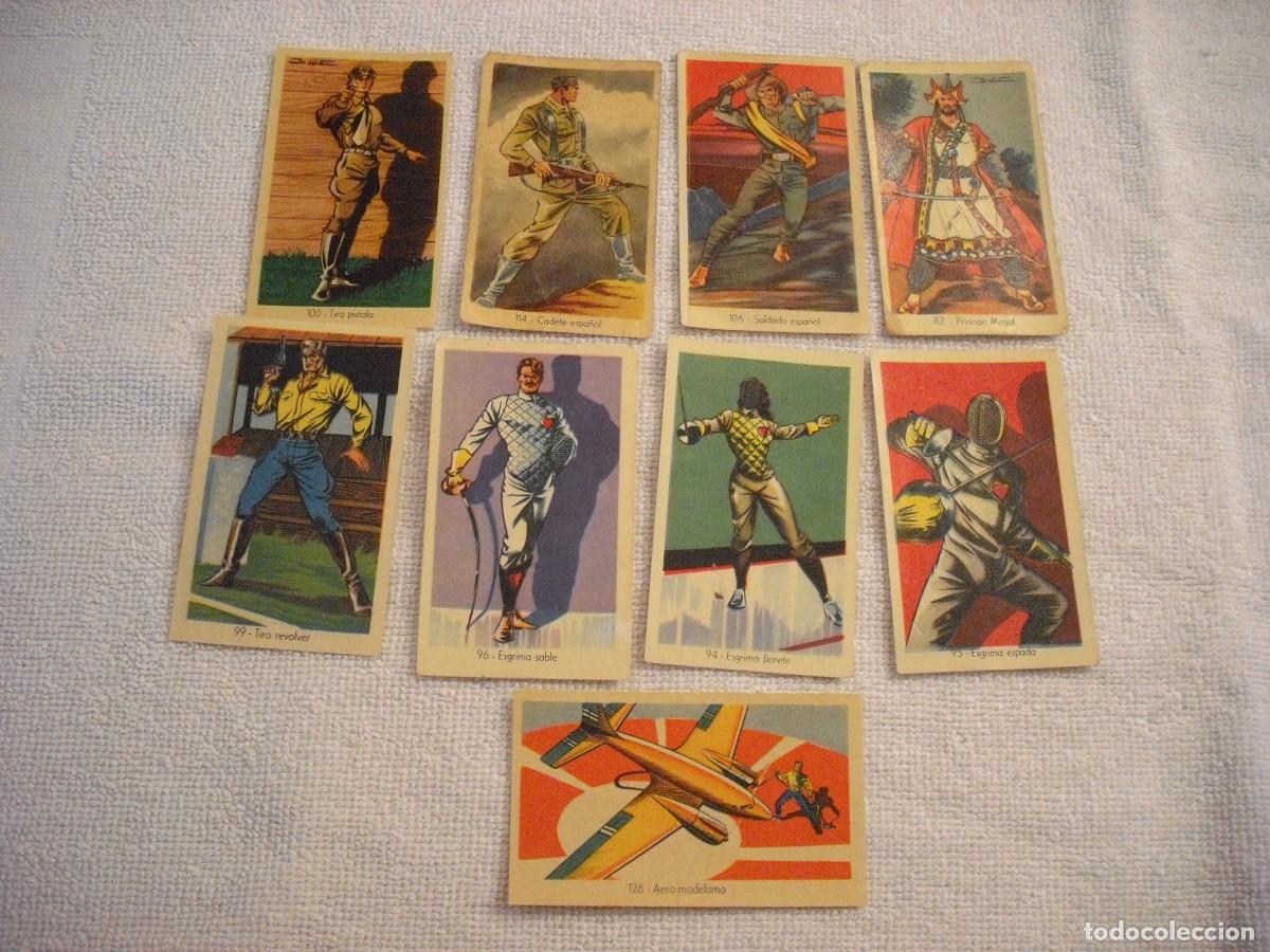 Collezionismo Figurine antiche: OLIMPIADA, JUEGOS Y DEPORTE,LOTE DE 9 CROMOS :82,94,95,96,99,100,106,114Y 126, RUIZ ROMERO 1957