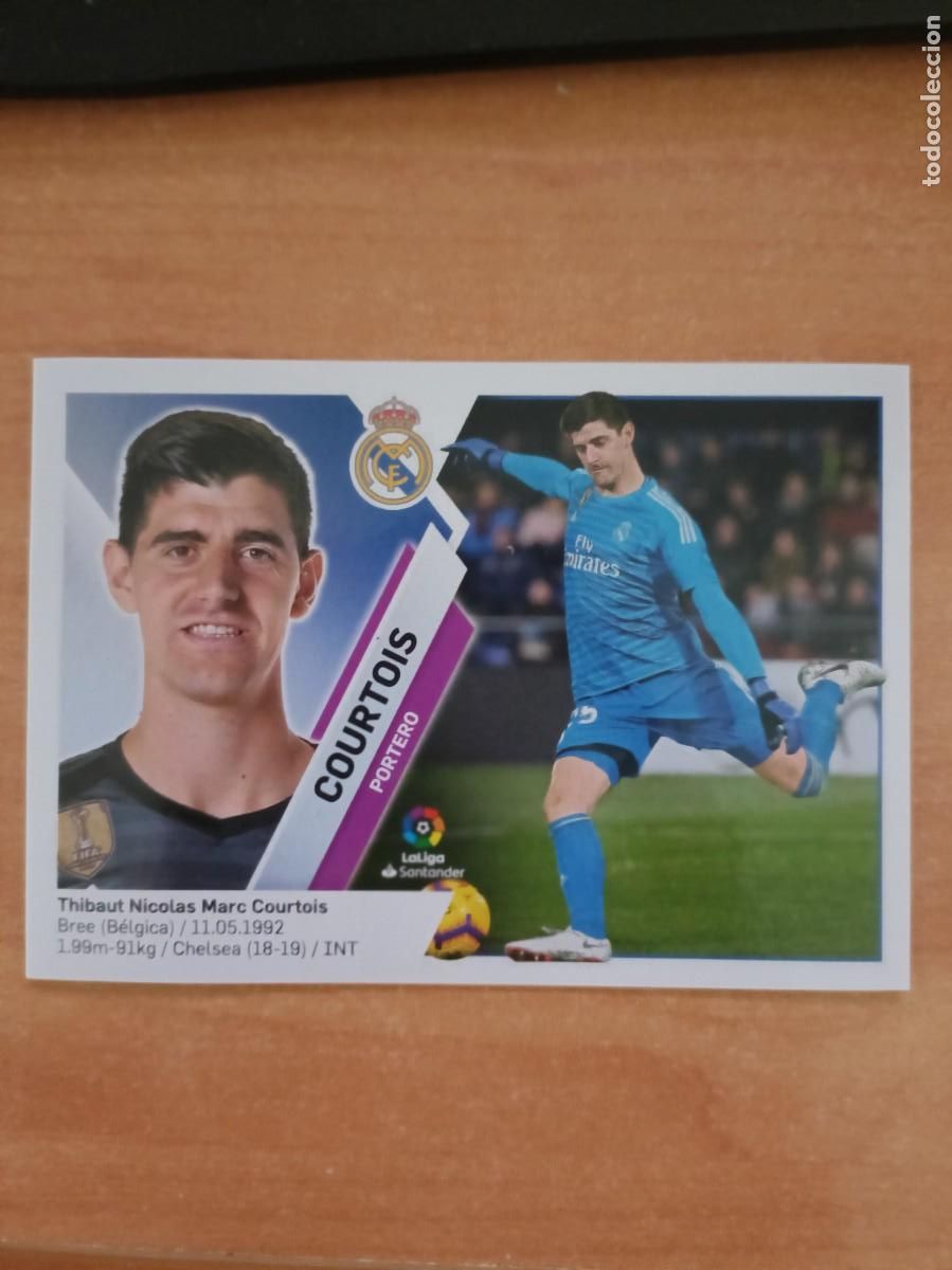 Coleccionismo cromos antiguos: courtois, liga 19 20, - Foto 1