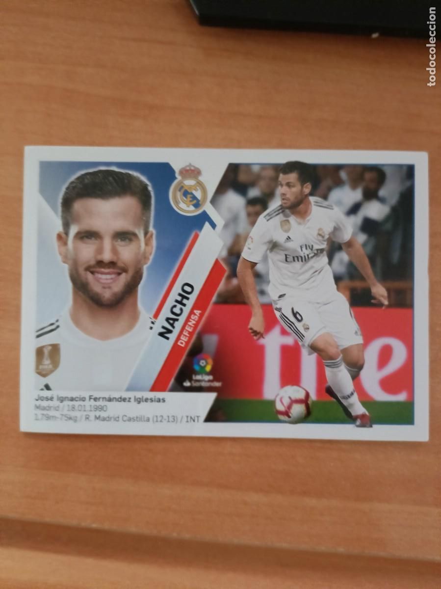 Coleccionismo cromos antiguos: nacho, liga 2019 20. - Foto 1
