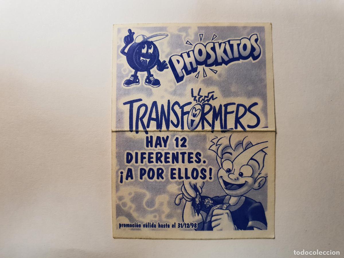 Coleccionismo cromos antiguos: CROMO PHOSKITOS - TRANSFORMERS - 1998 - BUITRE - Foto 2