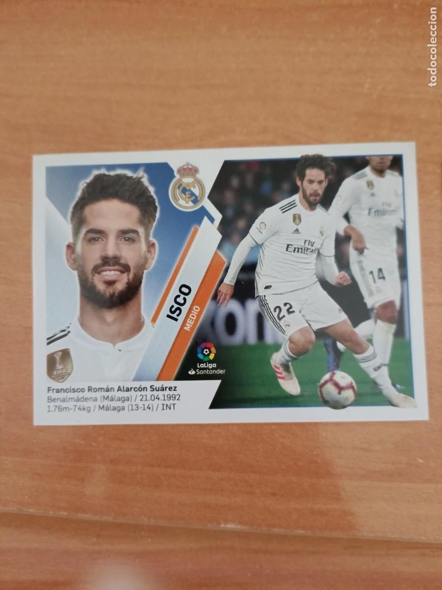 Coleccionismo Cromos antiguos: isco liga 2019 20 cromo