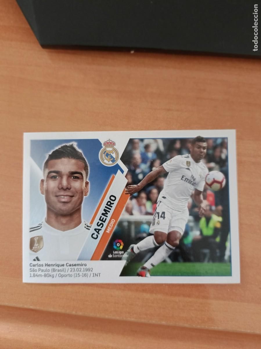 Coleccionismo Cromos antiguos: casemiro liga 2019 20
