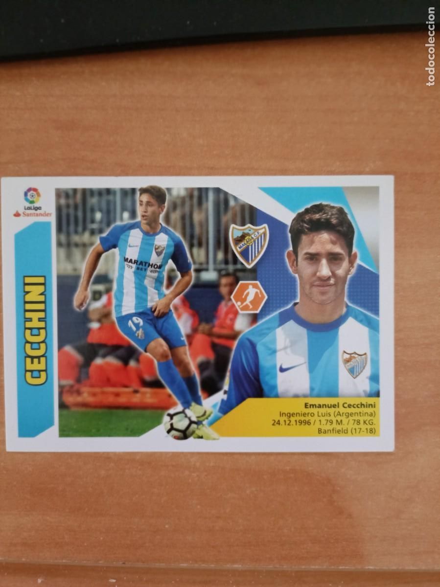 Coleccionismo cromos antiguos: cecchini coloca liga 17 18 - Foto 1