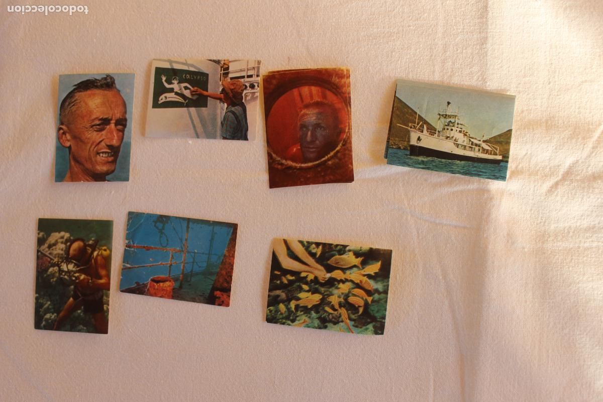 Collectable Antique Stickers: LOTE 9 CROMOS LOS MISTERIOS DE LAS PROFUNDIDADES MARINAS NESTLE