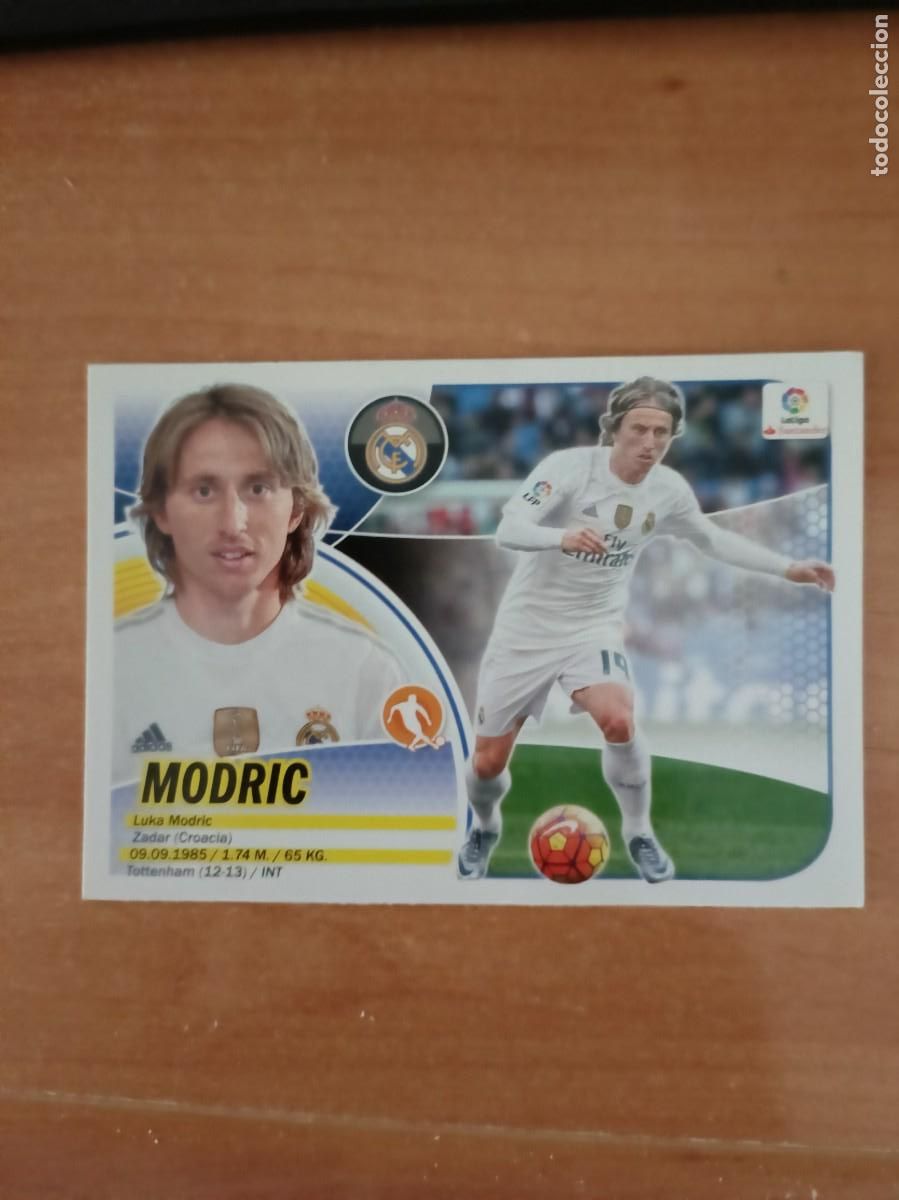 Coleccionismo cromos antiguos: modric, liga 2016 17. - Foto 1