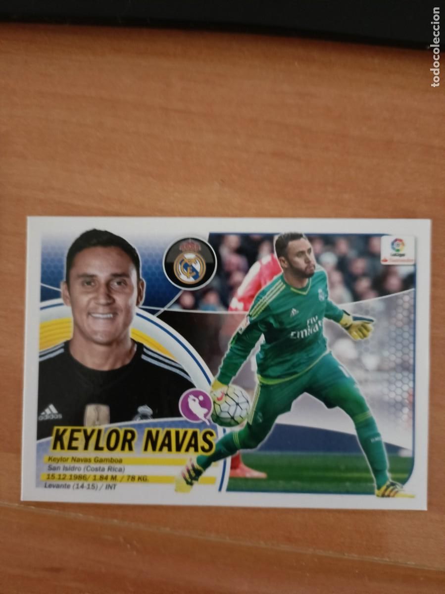 Coleccionismo cromos antiguos: keylor navas liga 2016 17 - Foto 1