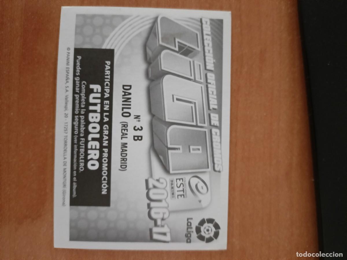 Coleccionismo cromos antiguos: danilo, liga 2016 17. - Foto 2