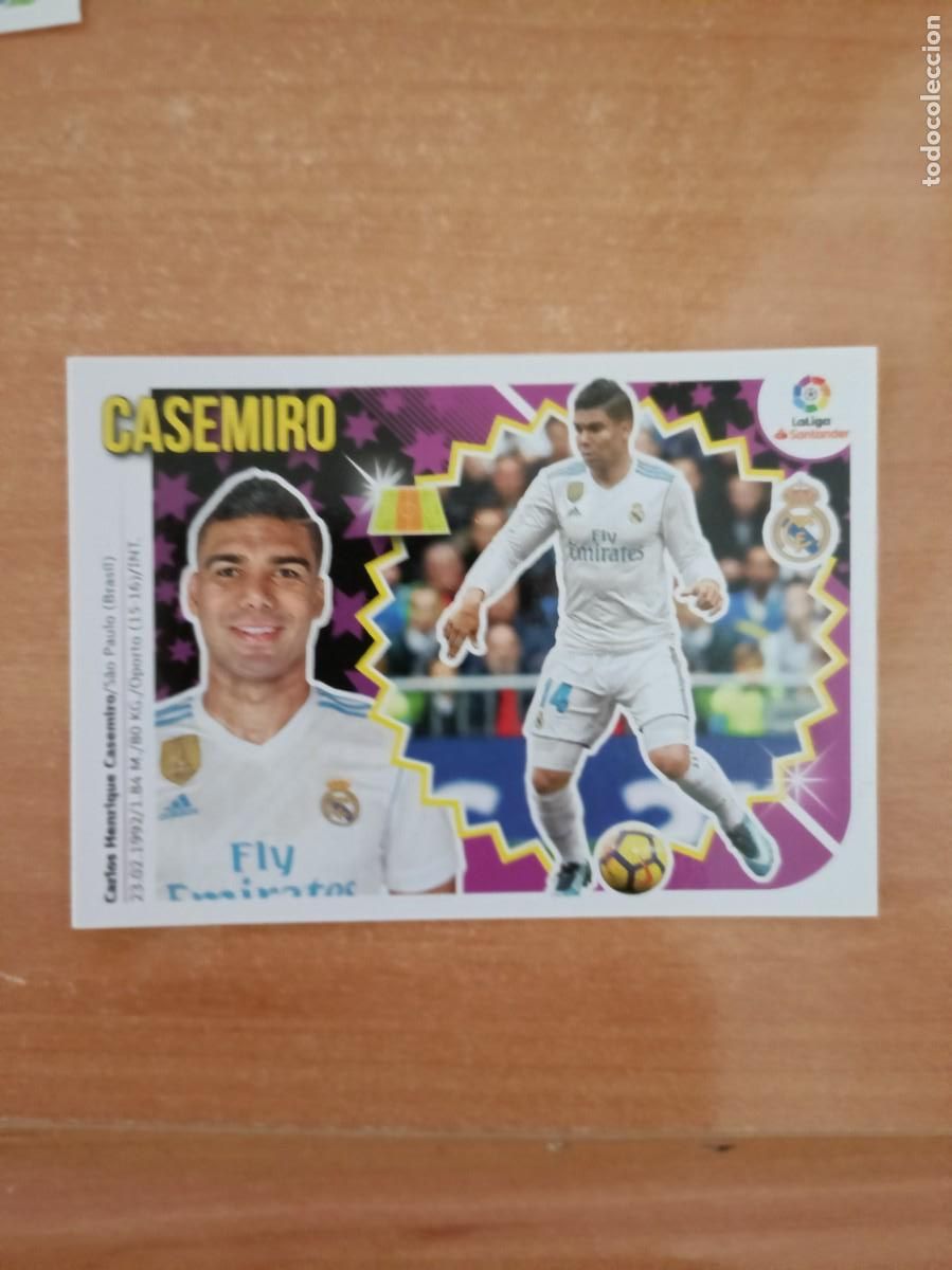 Collectionnisme Cartes &agrave; collectionner anciennes: casemiro liga 2018 19