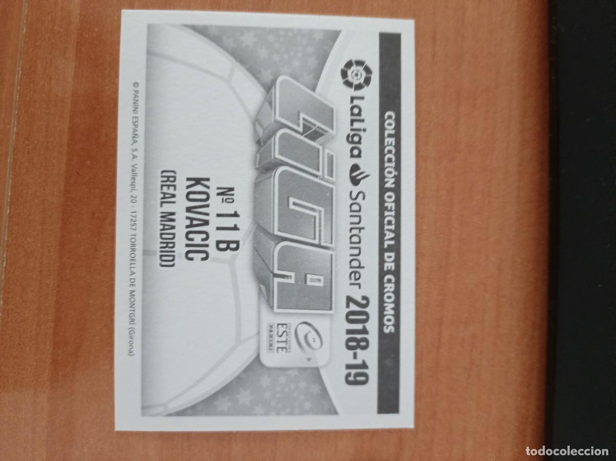 Coleccionismo cromos antiguos: kovacic, liga 2018 19. - Foto 2