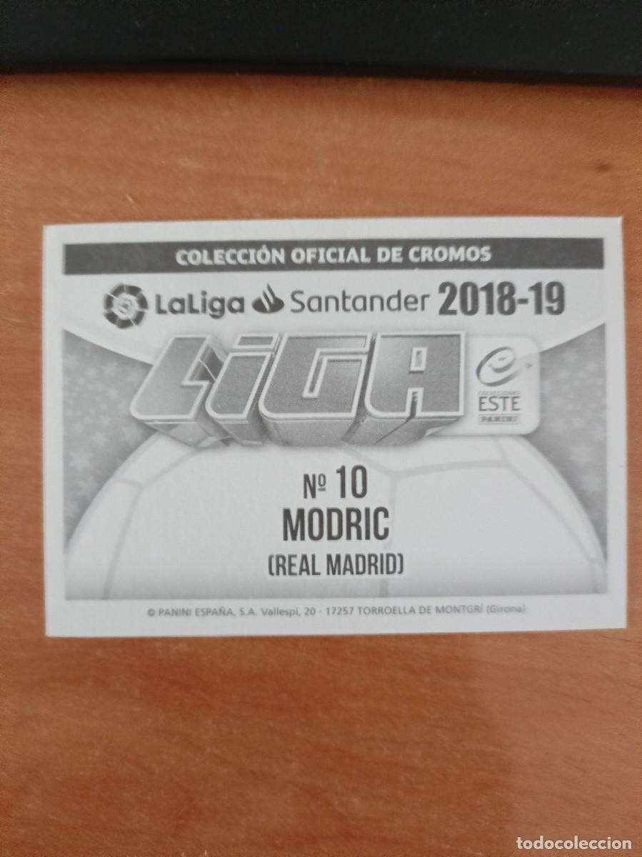 Coleccionismo cromos antiguos: modric, liga 2018 19. - Foto 2