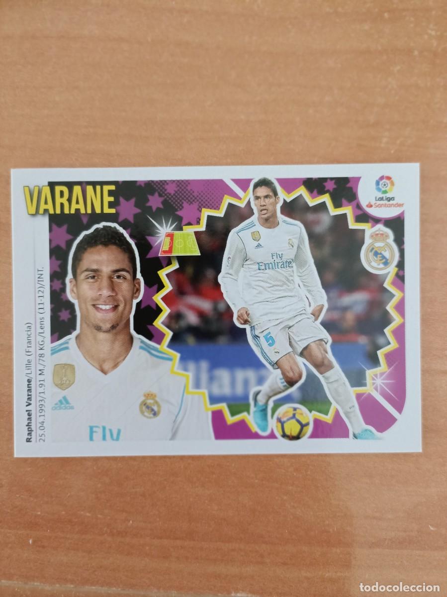 Coleccionismo cromos antiguos: varane, liga 2018 19. - Foto 1