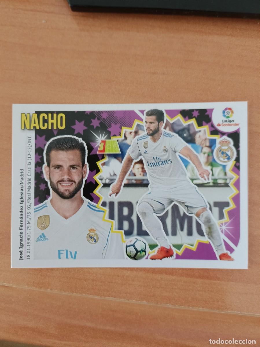 Coleccionismo cromos antiguos: nacho, liga 2018 19. - Foto 1