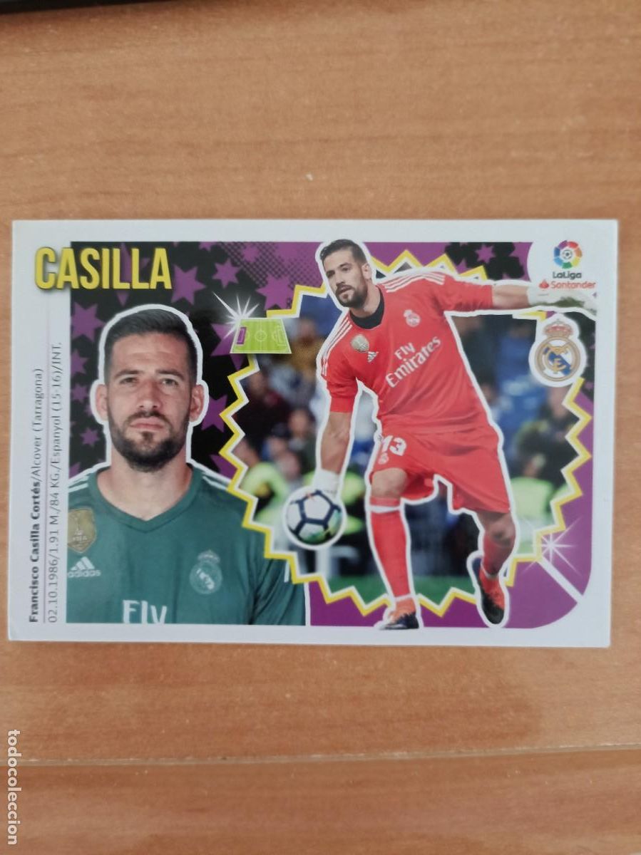 Coleccionismo cromos antiguos: casilla, liga 2018 19. - Foto 1