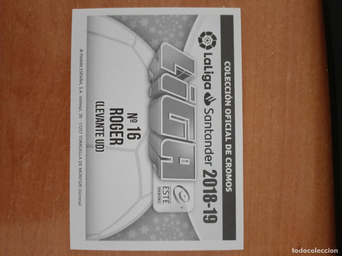 Coleccionismo cromos antiguos: roger, liga 2018 19. - Foto 2
