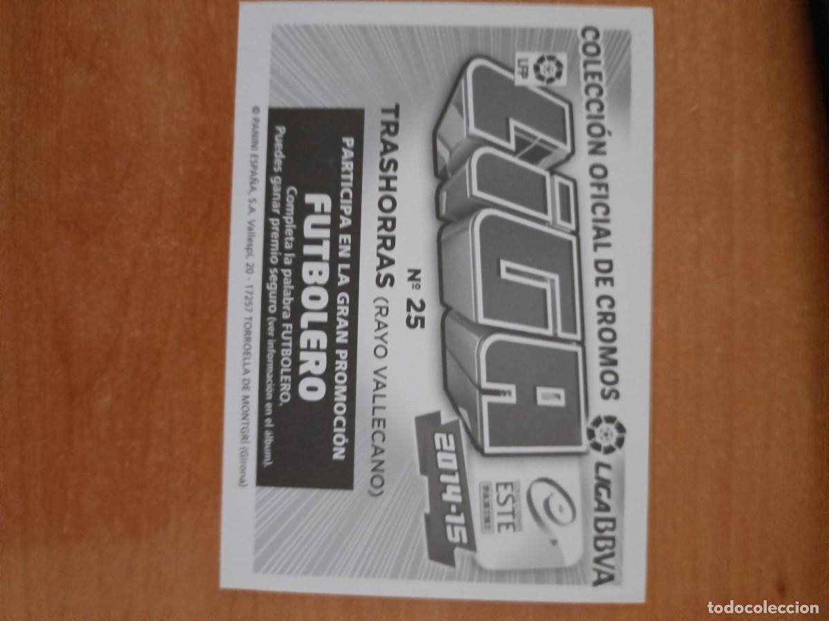 Coleccionismo cromos antiguos: trashorras liga 2014 15. - Foto 2