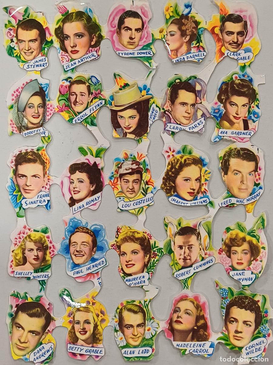 Coleccionismo Cromos antiguos: CROMOS DE PICAR DE ACTORES DE CINE/AVA GARDNER-TYRONE-JAMES SREWART-F.SINATRA-ERROL FLYNN.