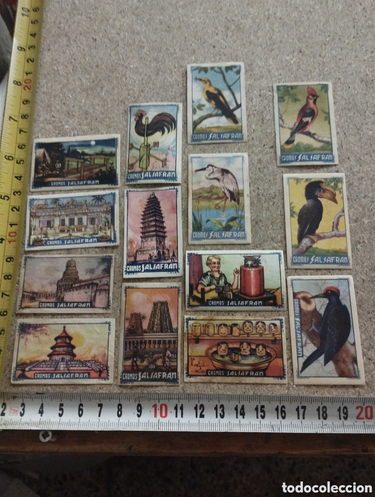 Coleccionismo cromos antiguos: Lote de 14 cromos Salsafran - Foto 1