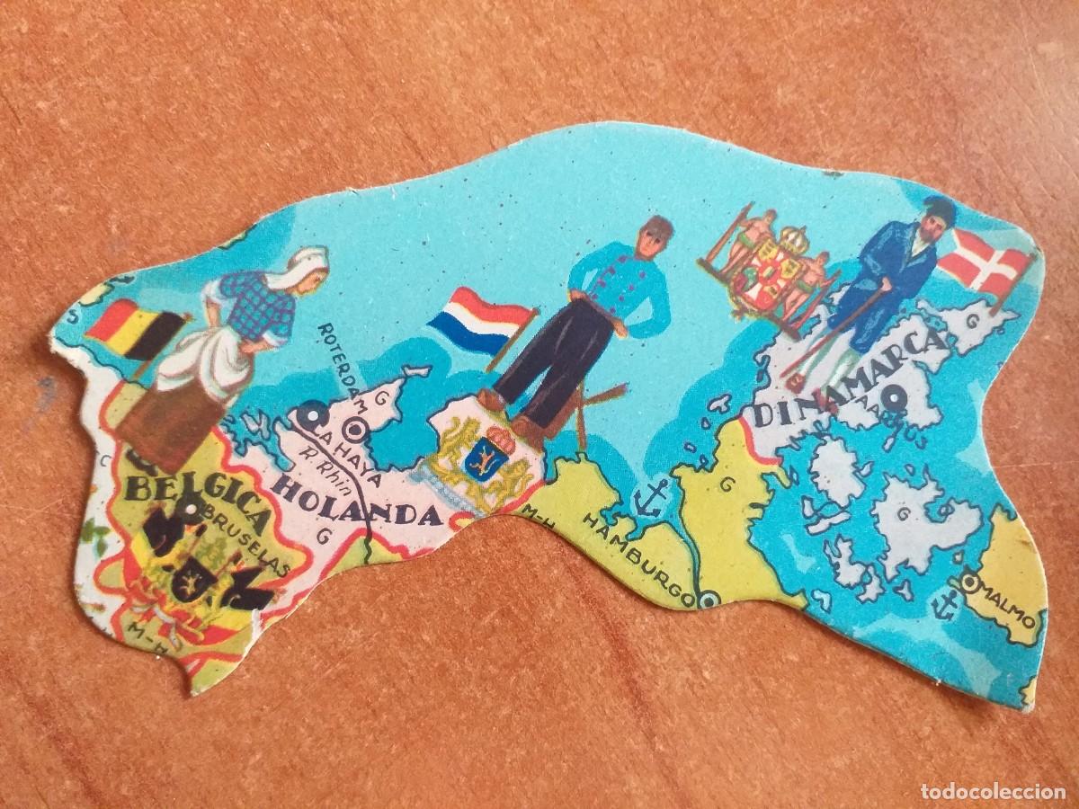 Collectable Antique Stickers: CROMO ANTIGUO TIPO PUZZLE-BELGICA N&ordm; 25
