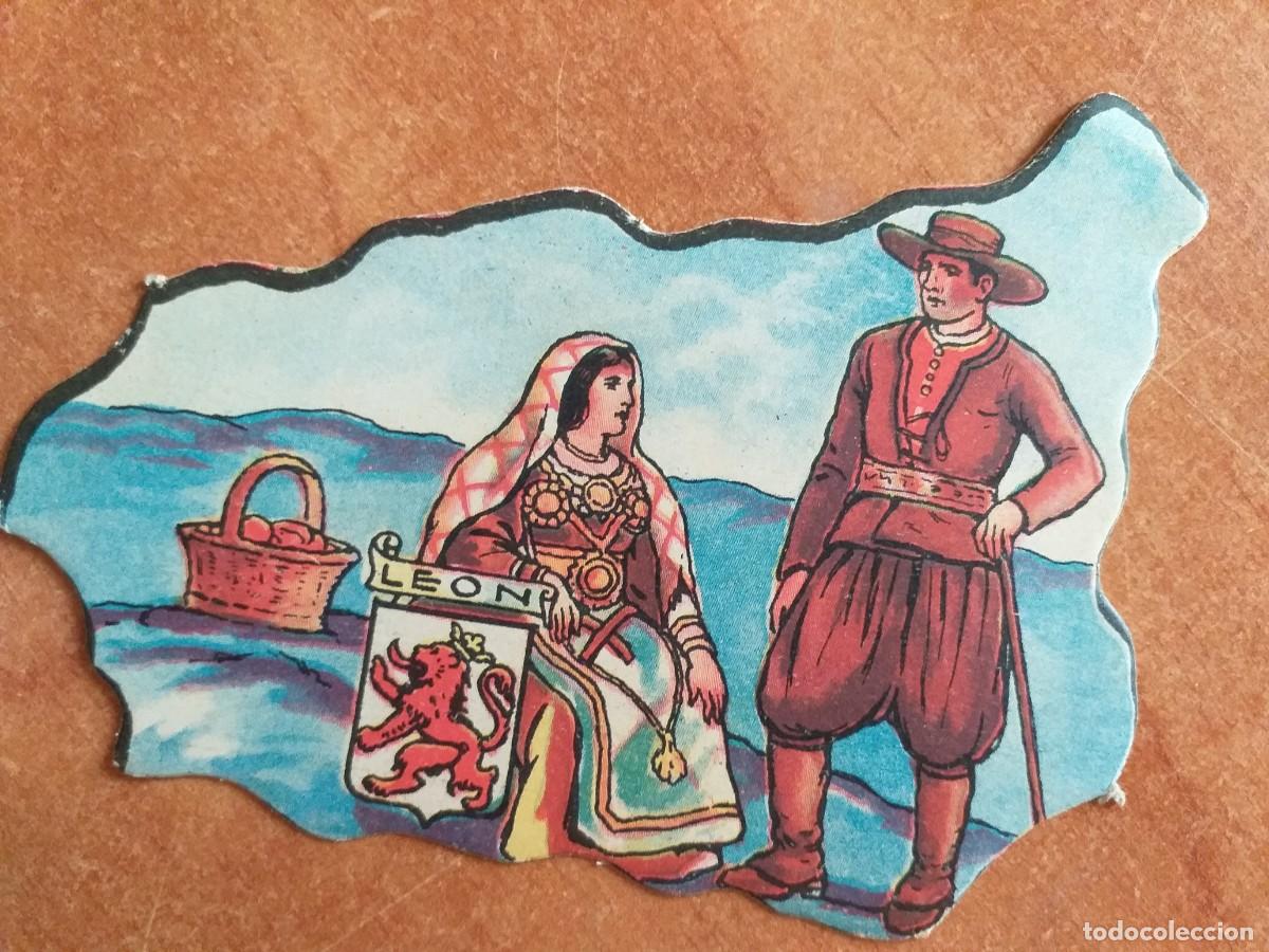 Colecionismo Cromos antigos: CROMO ANTIGUO TIPO PUZZLE -LE&Oacute;N N&ordm; 15