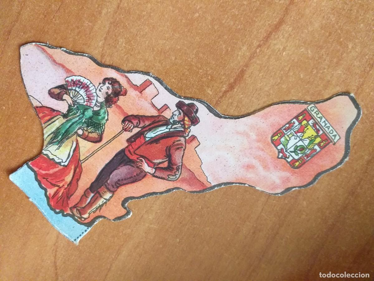Colecionismo Cromos antigos: CROMO ANTIGUO TIPO PUZZLE -GRANADA N&ordm;46